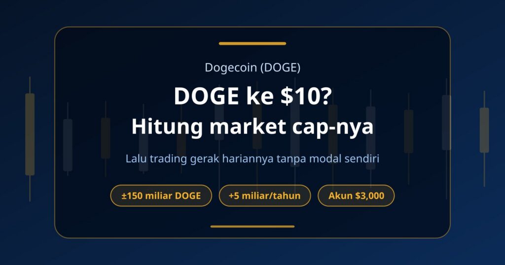 Dogecoin (DOGE) $10, Mungkinkah? Hitungan Jujur dan Cara Trading Tanpa Modal