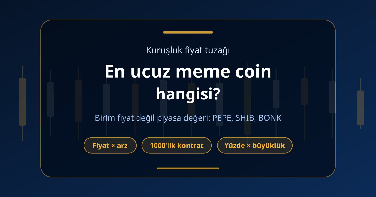 En Ucuz Meme Coin Hangisi? PEPE, SHIB, BONK ve Sermayesiz Trade