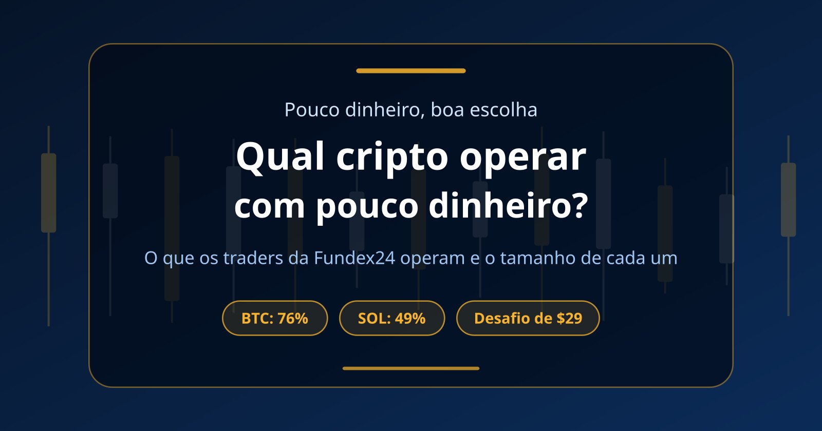 Melhor criptomoeda para operar com pouco dinheiro: BTC, SOL ou DOGE?