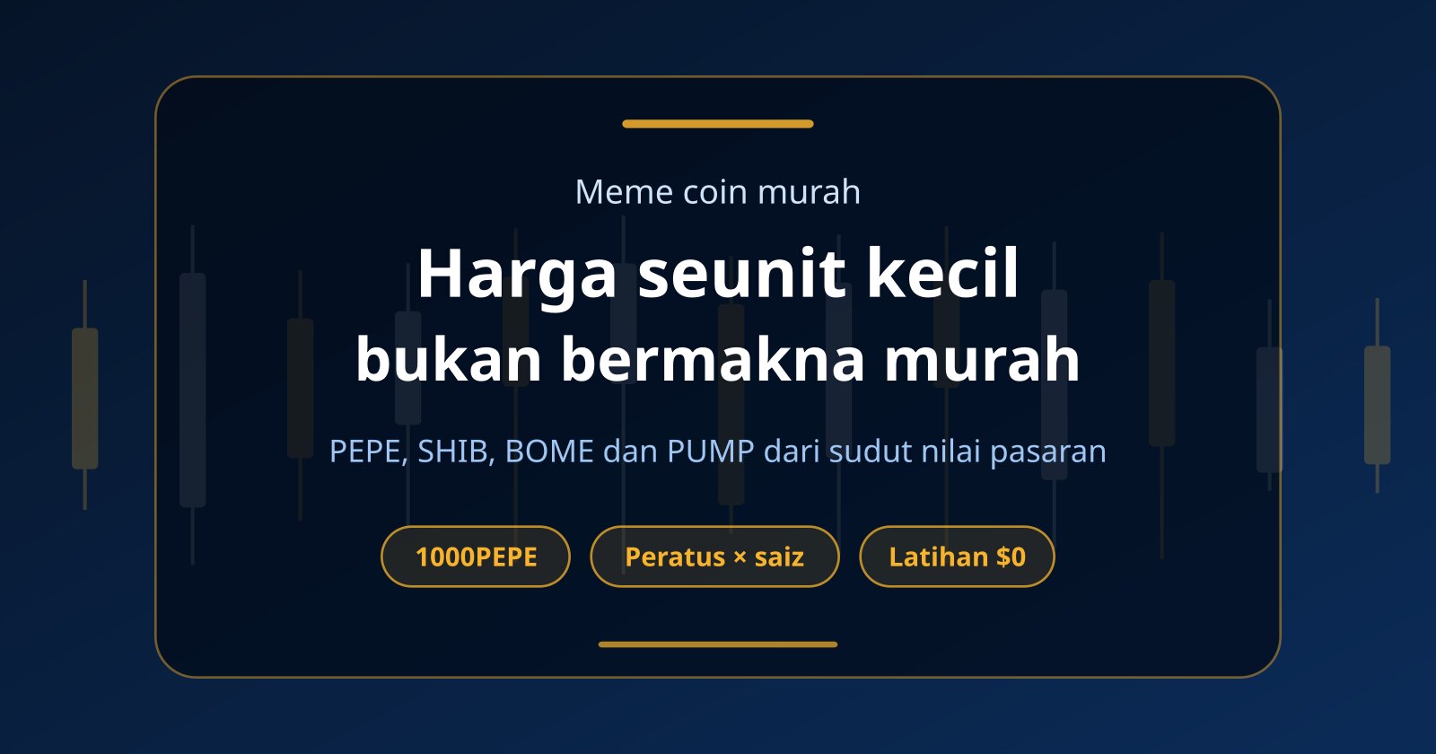 Meme Coin Murah seperti PEPE (1000PEPE), SHIB dan BOME: Trade Tanpa Modal