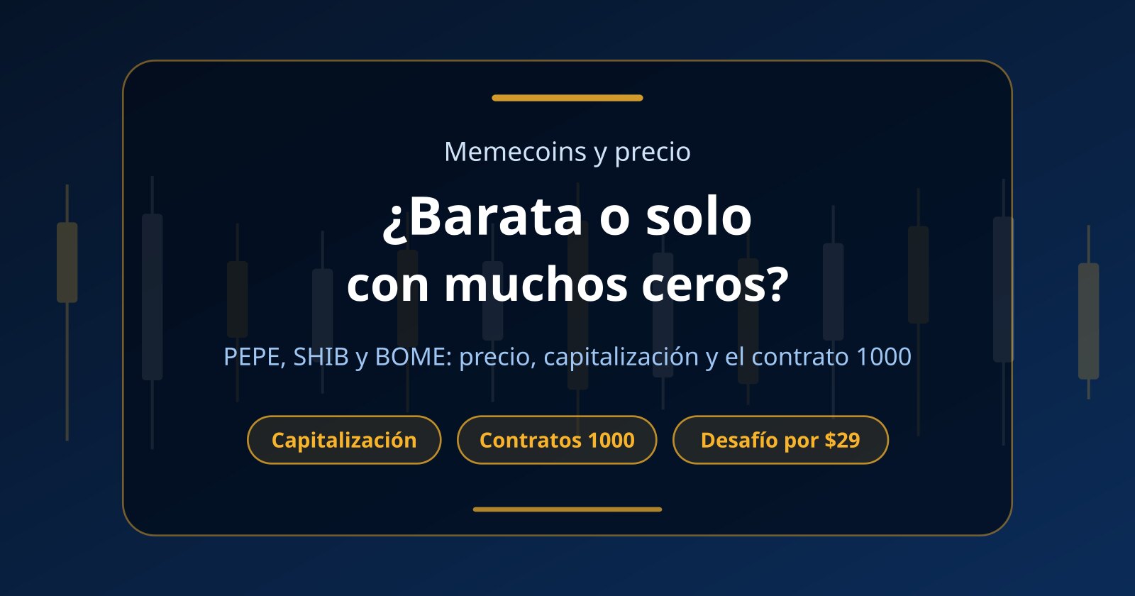Memecoins más baratas (PEPE, SHIB, BOME) y cómo operarlas sin capital