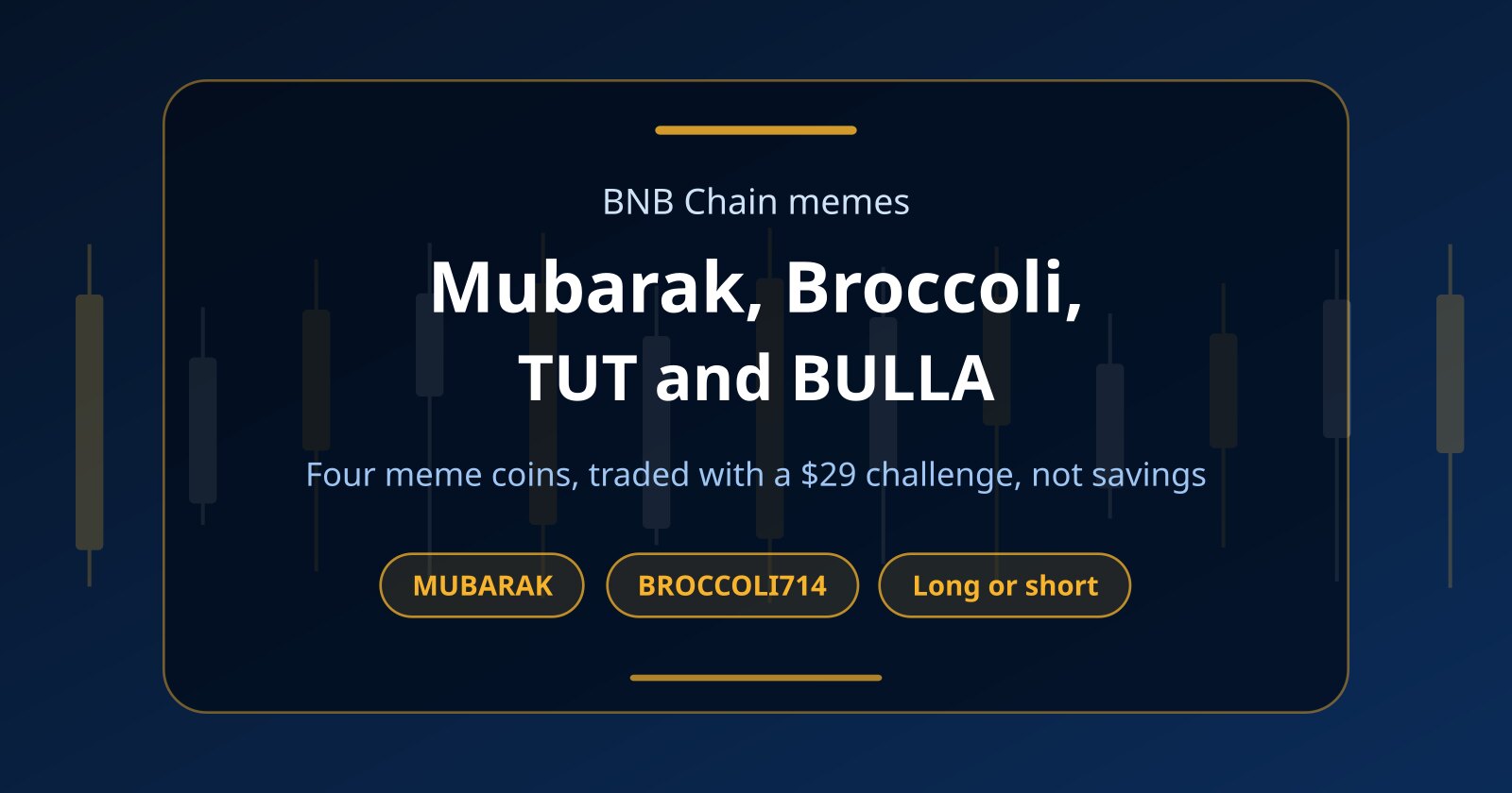 Mubarak Meme Coin (MUBARAK), Broccoli and TUT: Trade Them With No Capital