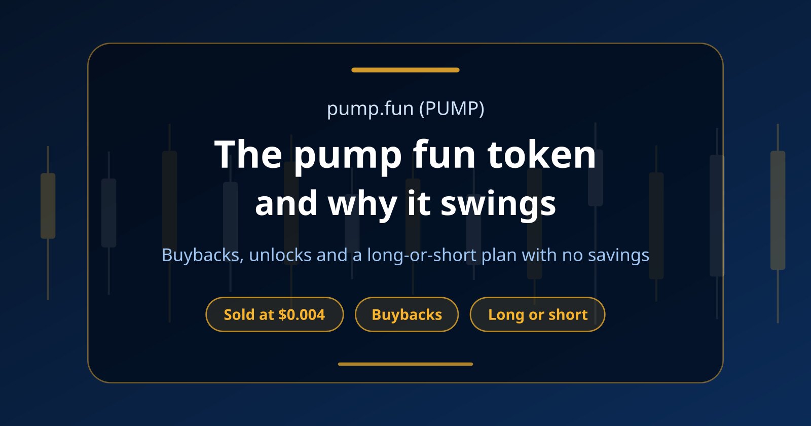 Pump Fun Token (PUMP): Trade It Long or Short Without Your Own Money