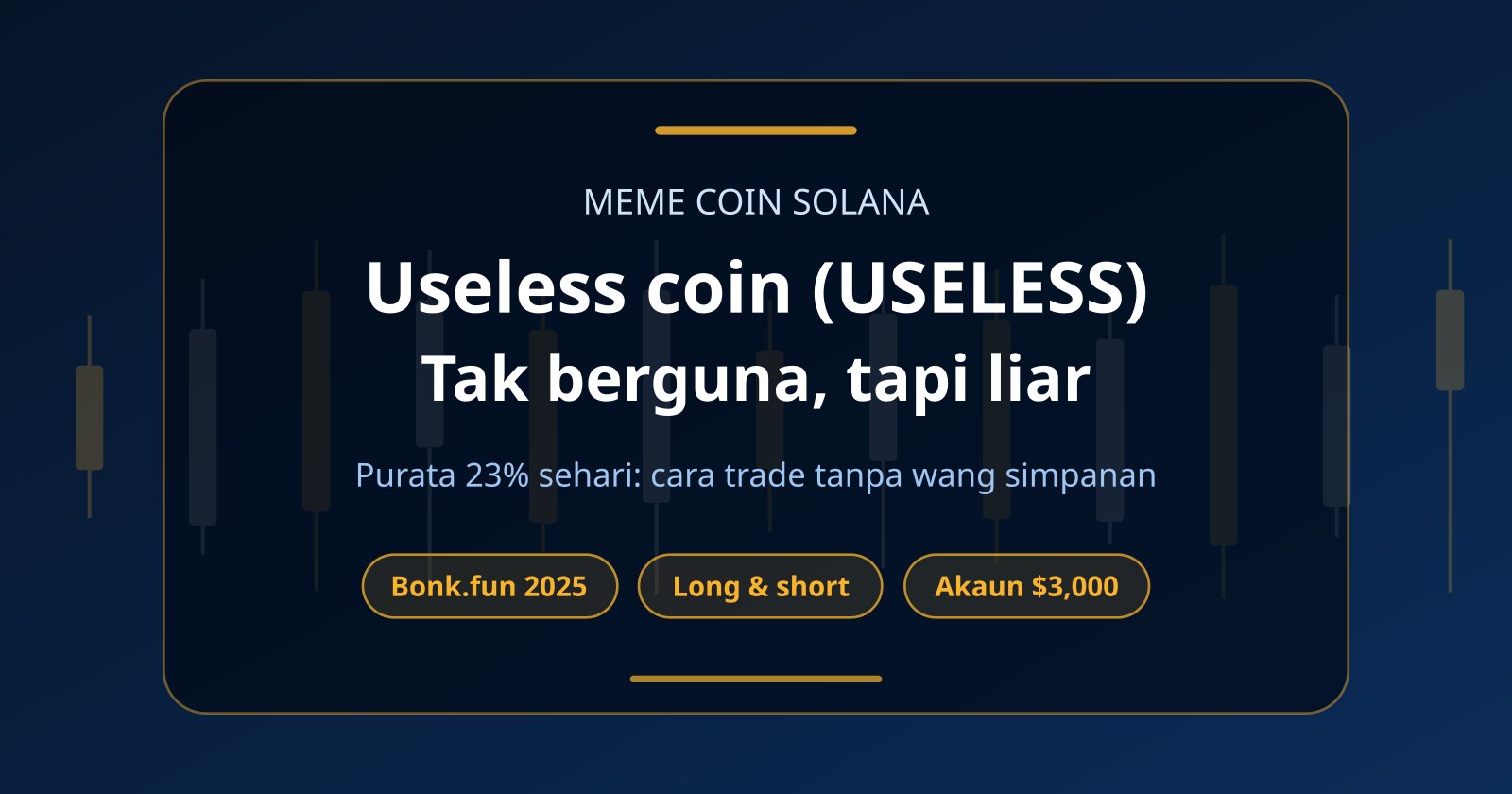 Useless Coin (USELESS) Apa Itu? Cara Trade Swingnya Tanpa Modal
