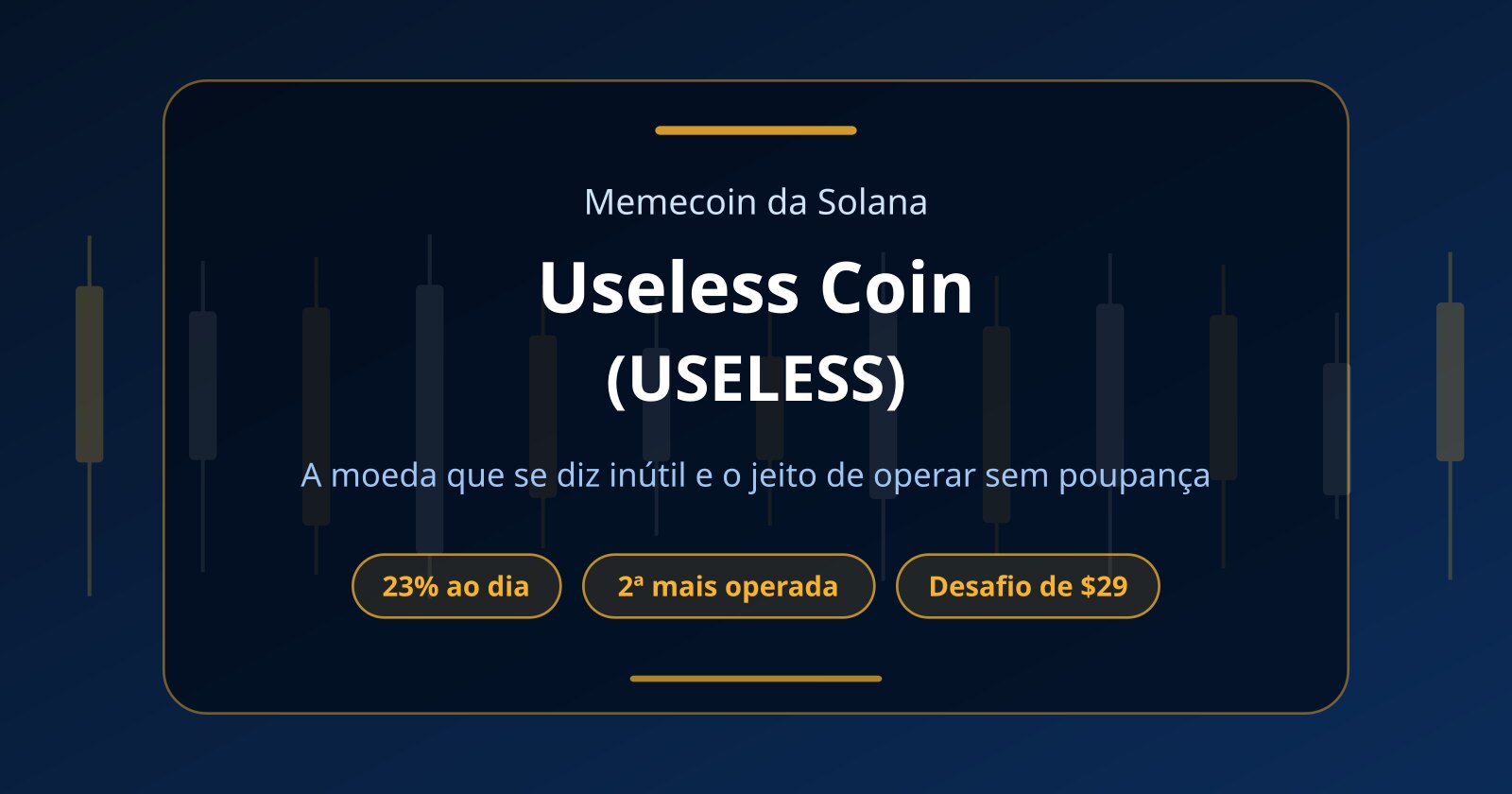 Useless Coin (USELESS): o que é a moeda “inútil” e como operar sem dinheiro